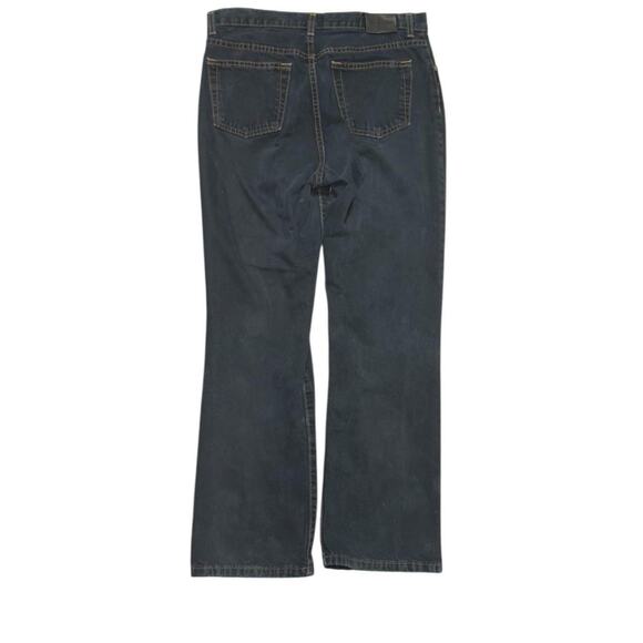 Calvin Klein Black Bootcut Jeans Size 10 100 % Cotton Y2K Soft Denim - Picture 2 of 6